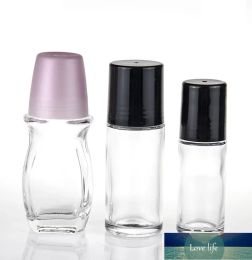 30ml 50ml Clear Glass Roll On Bottle Essential Oil Perfume Bottle Travel Dispenser Bottle Glass Roller Ball PP Cap Quality