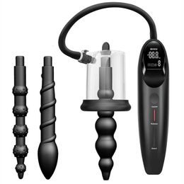 New Smart Rosebud Pump Vacuum Sucking Massage Prostate Stimulator Anal for Man Women Butt Plug Masturbator Adult Sex Toys