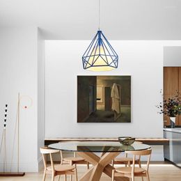 Pendant Lamps Macaron Simple And Modern Easy To Instal Creative Small Hanging Light Fixture Single Head Coffee Meal Black White LED DK 280