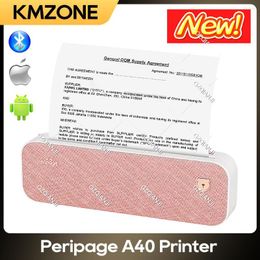 PeriPage A4 Thermal Mini Portable Inkless Printer Wirless Po Document Support 2''/3''/4'' Paper Width