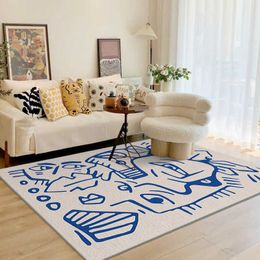 Geometric Irregular Lines Large Area Living Room Carpet Comfortable Soft Fluffy Bedroom Rug Modern Home Decoration Aesthetics IG