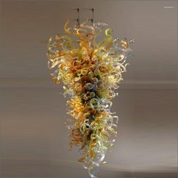 Chandeliers Free Air Staircase Hanging Lamp Murano Glass Modern Art Design Handmade Blown Chihuly Chandelier