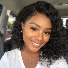 Nxy Hair Wigs Curly Human Wig u Part Glueless Ready to Wear v for Women Bob on Sale 230619