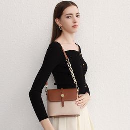 Evening Bags Brand Original Designed Well Shape Cow Leather Women Shoulder Messenger Stylish Purses Girls Fashion