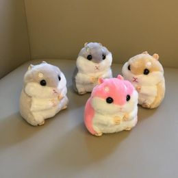 Stuffed Plush Animals 11cm Cute Plush Toys cute soft plush hamster doll Jewellery bag key pendant grasping machine plush hamster doll 230617