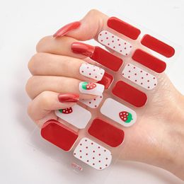 Nail Stickers Christmas Dress Up Glitter Series Fashion Polish Minimalist Design Nailart Sticker Decoration Strips