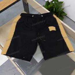 xinxinbuy Men women designer Beach shorts pant horse plaid pattern print Letters Hawaii Vacation summer brown black green M-3XL