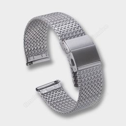 Watch Bands Stainless Steel Watch Band Bracelet 20mm 22mm Mesh Milanese Loop Watchbands Replacement Strap Accessories 230619