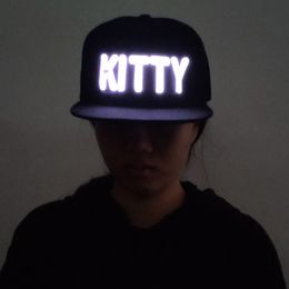 Novelty Games arrivals Spring Summer Costume Accessories hats luminous KITTY Hip hop cap 230617