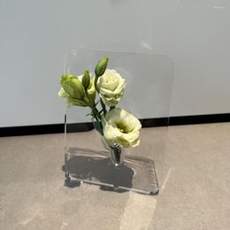 Vases Simplicity Flower Holder Lightweight Vase Decor Aesthetics Desktop Plant Ornamental