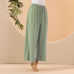 Women's Pants Women Summer Straight Classical Dance Trousers Casual Loose Wide Leg Practise Modern Dancing Costumes