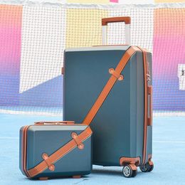 Suitcases XQ Trolley Suitcase With Small Bag 24 Inch Universal Wheel 20 Carry-on Luggage Female Student Large-capacity Password Box