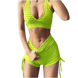 Active Sets Sport Set Women Workout Outfits For 2 Piece Seamless Bra High Waist Yoga Leggings Weights Ropa Mujer