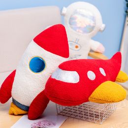 Stuffed Plush Animals Kawaii Space Series Stuffed toy Astronauts Rocket Spacecraft Stuffed Plush Dolls Sofa Pillows Boys Birthday Gift 230619