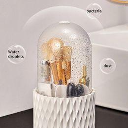 Storage Bottles 360° Degree Rotating Makeup Brush Box Desktop Cosmetic Lipsticks Eyebrow Pen Eye Holder