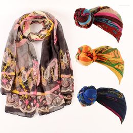 Scarves Little Daisy Cashew Printed Scarf Vintage Paisley Abstract Floral Shawl Lady Soft Wrap Thin Pashmina Stole Muslim Hijab YR085