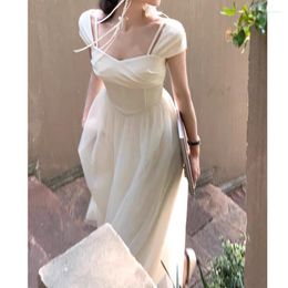 Stage Wear Fairy Mesh Dress Women's French Break Waist Wrap A-line High End Design Long Skirt