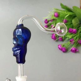 Glass Smoking Pipes Manufacture Hand-blown bongs Colored Skeleton Glass Pot