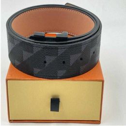 Men Designers Belts Classic Fashion Casual Letter Smooth Buckle Womens Mens Leather Belt Width 3.8cm with Orange Boxvnk8