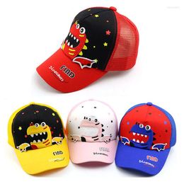 Ball Caps Doit детская бейсболка хип -хоп осень осень маленькие динозавры детские шляпа Sun Шляпа мультфильм мальчики для девочек шляпы с манжером от 2 до 8 лет