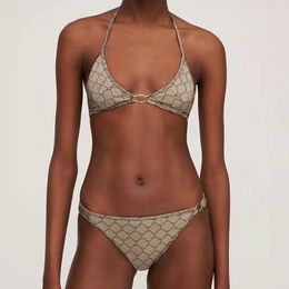 Bayan Mayoları Mayolar Tasarımcılar Lüks Bikini Tasarımcısı G Harfi Seksi İki Parçalı Mayo Düşük Bel Beachwear Setleri Bikini De Luxe