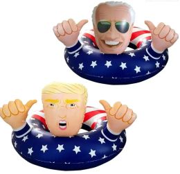 DHL Donald Trump 2024 Keep America Great Huge Hit Pool Float for Summer Democrats Presidential Inflatable Pool Float Wholesale