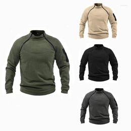 Men's Jackets Mens Jacket US Tactical Outdoor Polar Male Windproof Coats Warm Zippers Pullover Man Sweater Solid Color Clothes Gym Sport