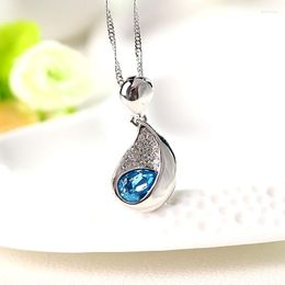 Pendant Necklaces NL-00579 Austrian Crystal Necklace For Women Silver Plated Jewellery Accessories Birthday Gift Mom