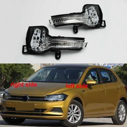 For Volkswagen VW Polo Plus 2019 2020 2021 Car LED Turn Signal Light Mirror Indicator Rear View Mirror Lamps