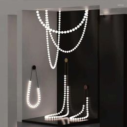 Wall Lamp Build Our Home LED Fancy Necklace Light Sconce Decor Arandela Externa For Bedside Store Living Room