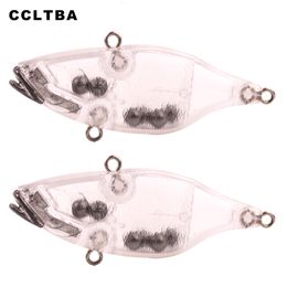 Baits Lures CCLTBA 10PCSLOT Rattle VIBE Unpainted Blank Lure 6.5cm 10g Blank VIB Bait Fishing Tackle for DIY 230619