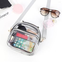 Shoulder Bags Transparent PVC Ladies Handbags Women Clear Bag See Through Fashion Lady Purse Waterproof Crossbody Messenger