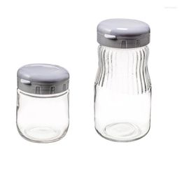 Storage Bottles 500/980Ml Set Airtight Jar Food Grade Glass Pickle Pickling Portable Kitchen Container