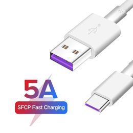 Cell Phone Cables Quick Charger Phones Data Line 5A Fast Charging Usb For Sansung//Huawei/Android Drop Delivery Accessories Dhvmc