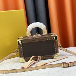 Ladies Fashion Tote Bag Casual Designe Luxury Cosmetic Box Handbag Crossbody Shoulder Bags Tote Messenger Bag Quality trunk Box Bag Handbag