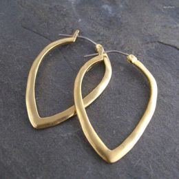 Hoop Earrings Gold Silver Color Fashion Irregular Hollow Large Thick For Women 2023 In Punk Hip Hop Jewelry Accessories