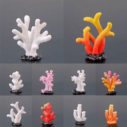 Decorations Artificial Coral Aquarium Decor DIY Cute Mini Colourful Resin Fish Tank Decoration Small Ornaments Gifts For Kids Friends 230619