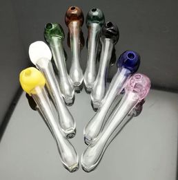 Glass Smoking Pipes Manufacture Hand-blown bongs Coloured Skeleton Glass Pipe