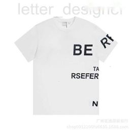 Men's T-Shirts designer Brand Burbersys clothes T shirt Online store he correct version of 23ss BU's new Personalised printed round neck High Street Casual