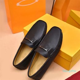 Mens Loafers Dress Shoes Gommino Driving Rubber Outsole Casual Shoe Size 38-46