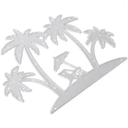 Storage Bottles Beach Style Accessory Coconut Tree Modelling Cut Die Po Moulds Stamps DIY Cutting