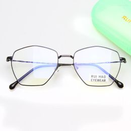 Sunglasses Frames Polygon Eyeglasses Frame Fashion Optical Glasses Unisex Design Fill Prescription Lenses Alloy Spectacles 9170