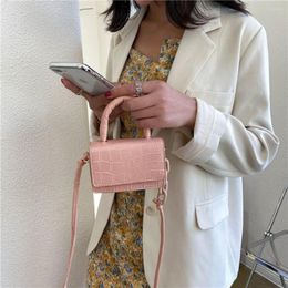 Shoulder Bags Retro Trend Women Totes Female Leather Solid Colour Chain Mini Purses And Handbag Fashion Exquisite Shopping Bag