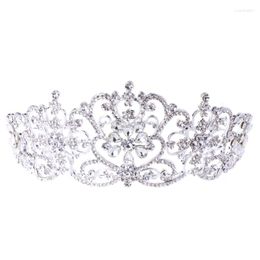 Hair Clips Baroque Style Tiara Crowns Crystal Headband Princess For Rhinestone Crown With Twist Vine Bridal Wedding Prom Supplies