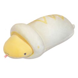 Stuffed Plush Animals 65/80CM Creative Cute Plush Snake Toy Plush Doll Kawaii Bread Snake Fill Pillow Holiday Gift Home Decoration 230619