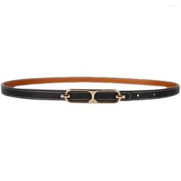 Belts Korean Style All-match Fashion Items Luxury Design Fine Belt Double-sided Leather