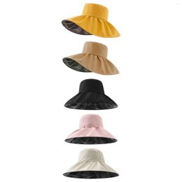 Wide Brim Hats Womens Sun Packable Beach Hat Protection Summer Bucket Cap For Travel