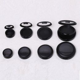 36mm Black Empty Plastic Eyeshadow Powder Compact, 44mm Elegant High Class Blusher Container, Professional Makeup Tool F1056 Nrupr