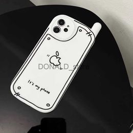 Cell Phone Cases Funny mobile phone painting case for iphone 11 13 pro max 12 se 3 Fashion shockproof back cover for iphone xr xs max x 7 plus 8 J230620