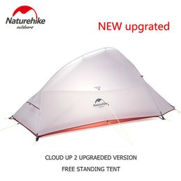 Tents and Shelters Cloud Up Serie 123 Upgraded Camping Tent Waterproof Outdoor Hiking 20D 210T Nylon Backpacking With Free Mat 230617